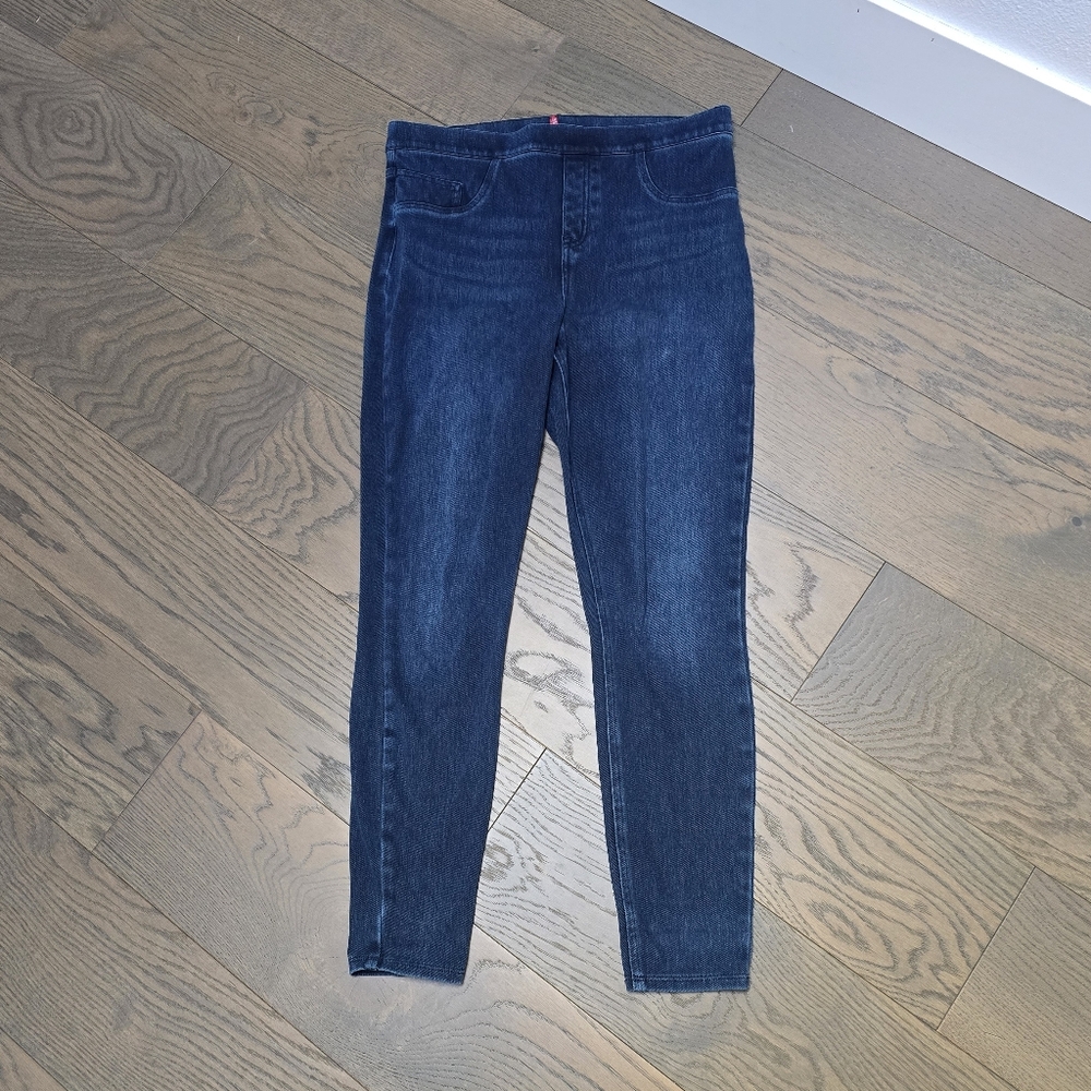 Spanx Jean-ish Ankle Legging in Dark Wash - Picture 3 of 9